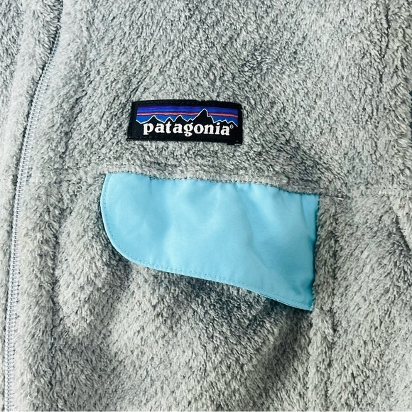 Patagonia Size XS Women's Synchilla Grey Turquoise Vest GSB - Picture 3 of 8